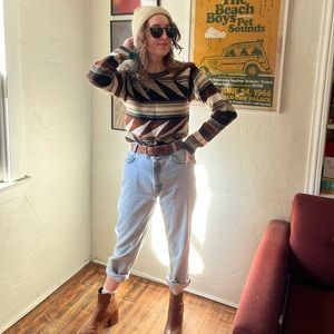 Korean Kaleidoscope Sweater 
Small
Montage from Republic of Korea